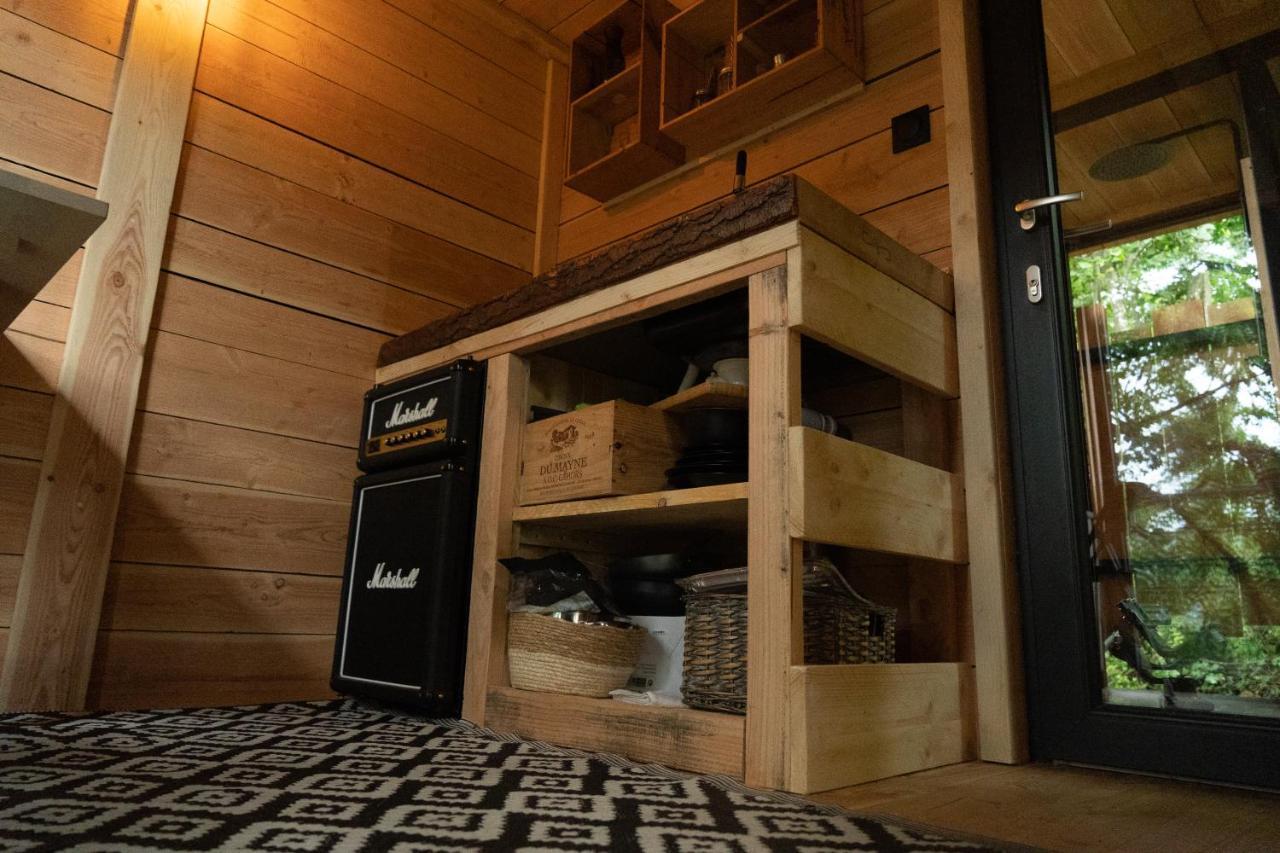 Le Moonloft Insolite Tiny-House Dans Les Arbres & 1 Seance De Sauna Pour 2 Avec Vue Panoramique Osenbach Εξωτερικό φωτογραφία