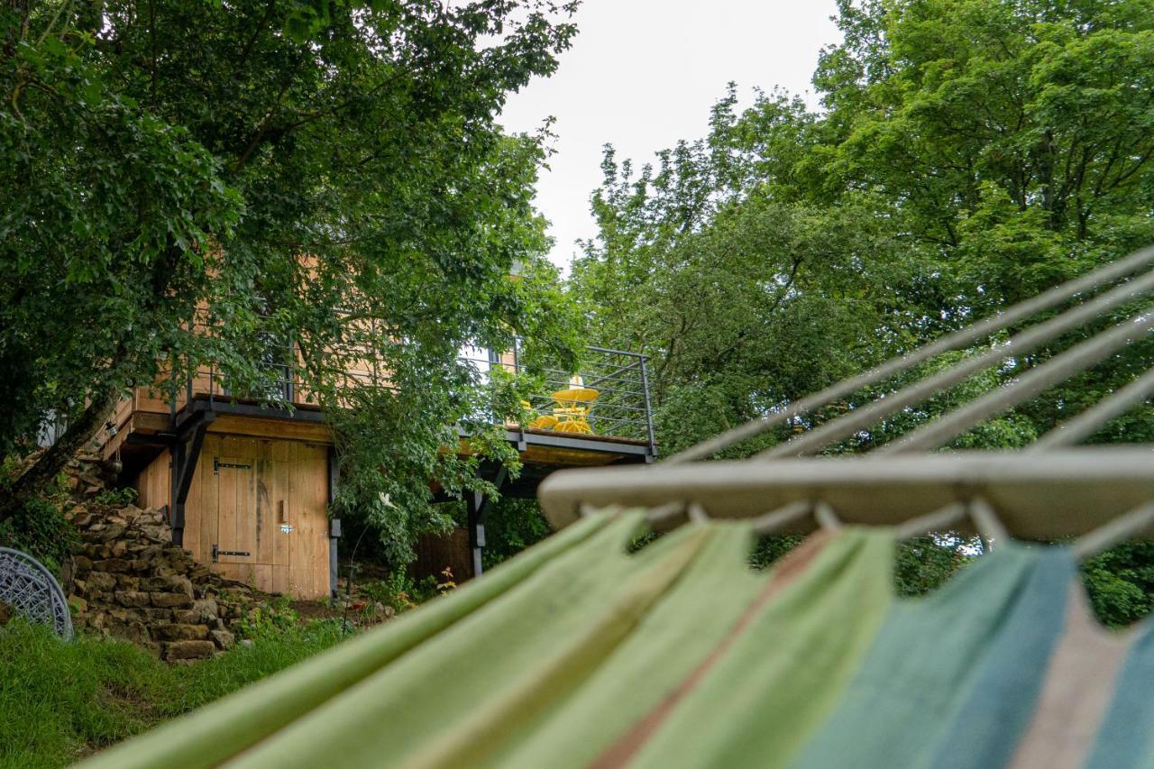 Le Moonloft Insolite Tiny-House Dans Les Arbres & 1 Seance De Sauna Pour 2 Avec Vue Panoramique Osenbach Εξωτερικό φωτογραφία