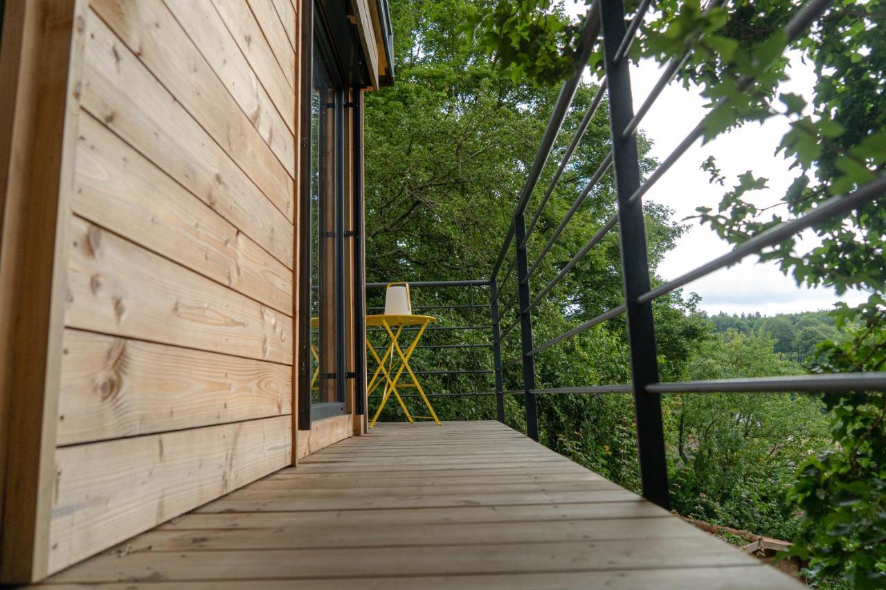 Le Moonloft Insolite Tiny-House Dans Les Arbres & 1 Seance De Sauna Pour 2 Avec Vue Panoramique Osenbach Εξωτερικό φωτογραφία