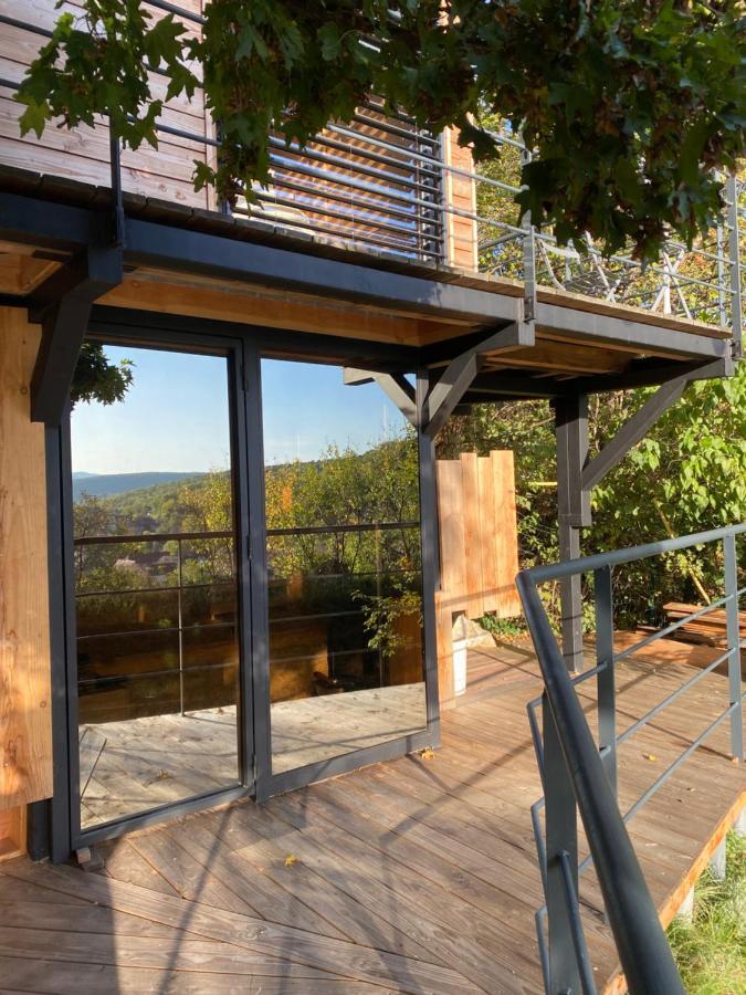 Le Moonloft Insolite Tiny-House Dans Les Arbres & 1 Seance De Sauna Pour 2 Avec Vue Panoramique Osenbach Εξωτερικό φωτογραφία